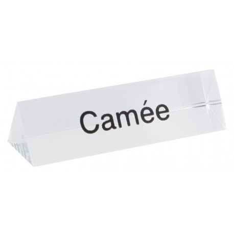 Bloc Plexi Signalétique Camée  35x10xht10 Lot