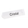 Bloc Plexi Signalétique Cristal  35x10xht10 L