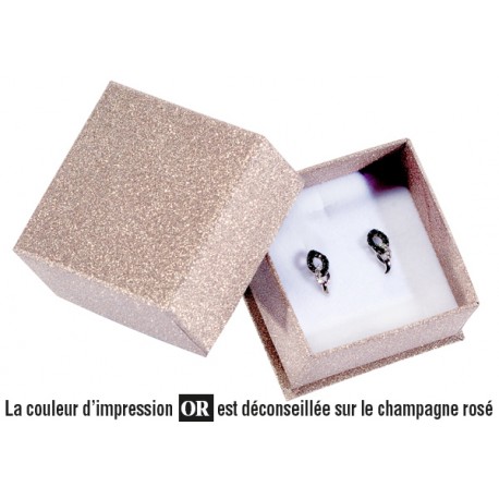 Ecrin boucles d'oreilles Pendantes  Médaille 50x50x25H écrin luxe pas cher, fournisseur, packaging, emballage, professionnel, bo