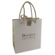 Sac papier, bicolore crème/or, MM, cordons et rubans satin or, DO