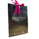 Sac cordons Noir et ruban Fushia 150 grs GM 1