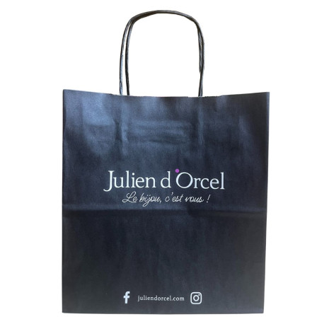 Lot de 500 Sac kraft Noir/Fuschia 90 grs 200X
